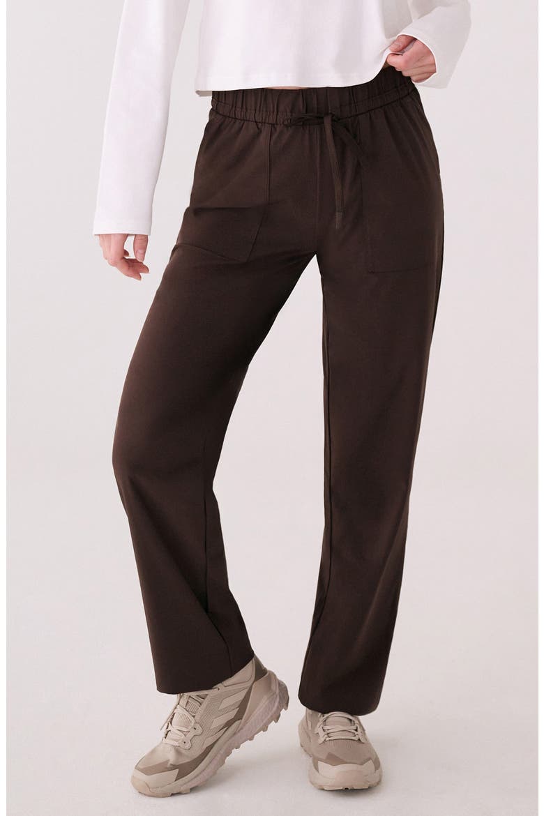 Olivie Straight Leg Pants, Main, color, JAVA