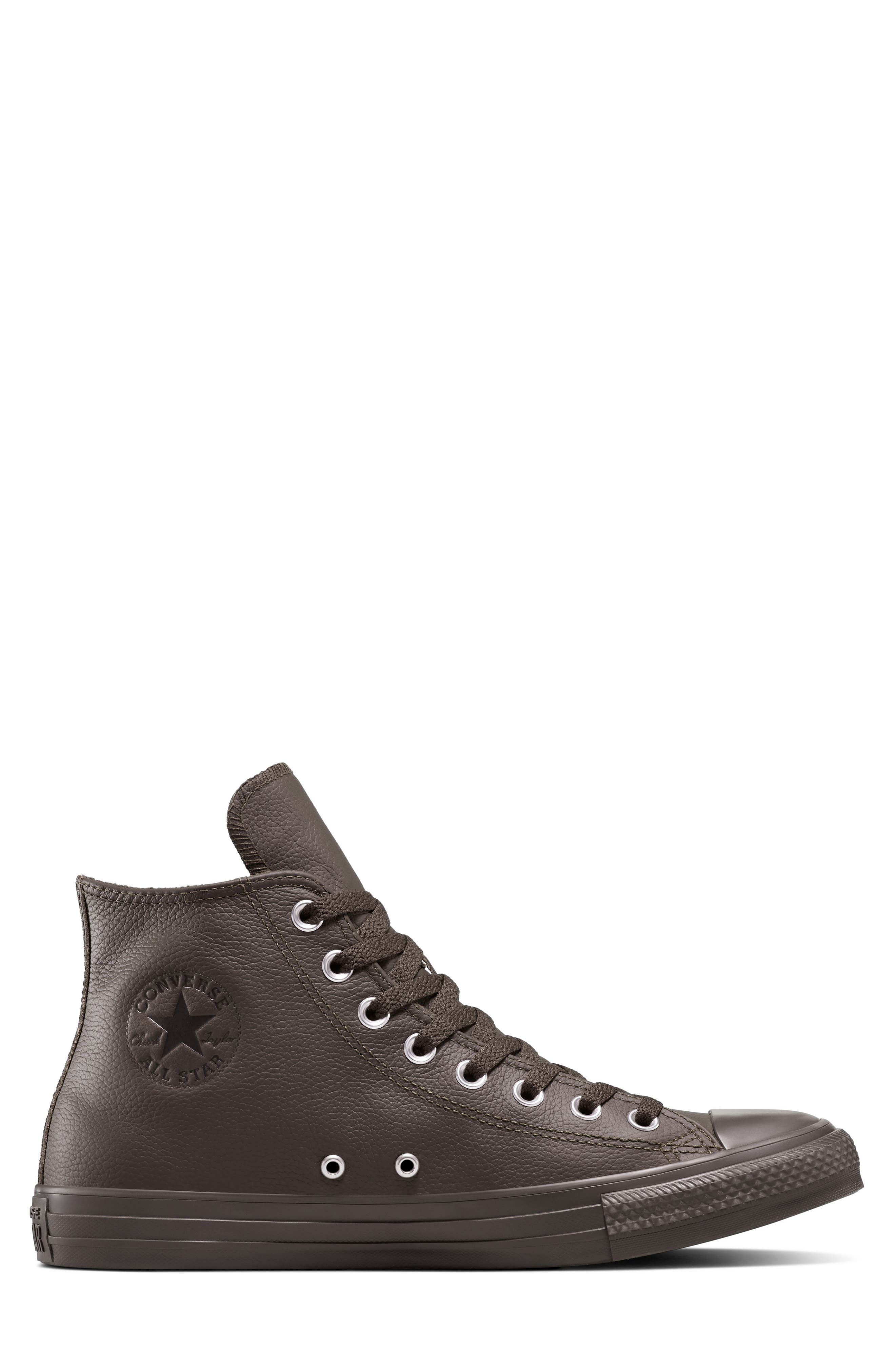 Converse Chuck Taylor<sup>®</sup> All Star<sup>®</sup> Water Repellent Leather High Top Sneaker, Alternate, color, Fresh Brew/ Black/ Fresh Brew