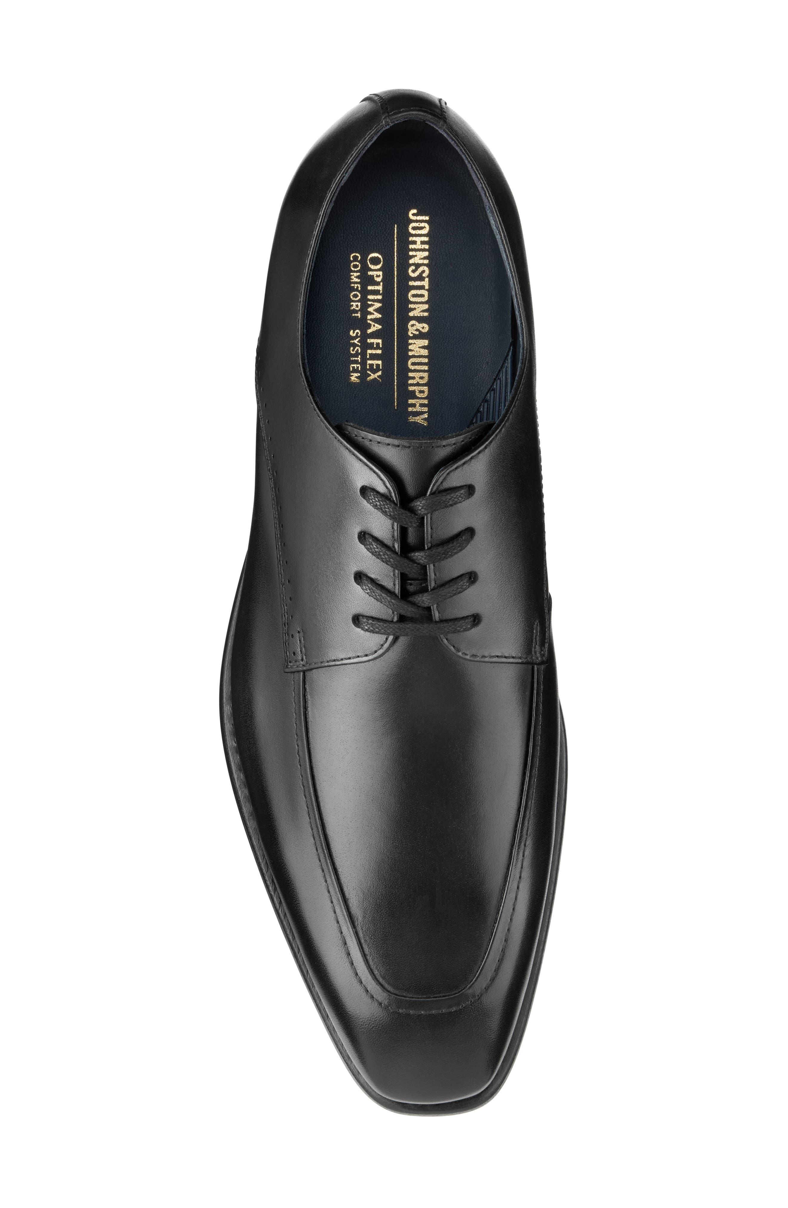 Ashton Moc Toe Derby, Alternate, color, BLACK HAND-FINISHED FULL GRAIN