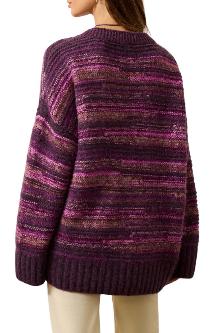 Cliffwalk Cardigan, Alternate, color, ROSE DYE VINES