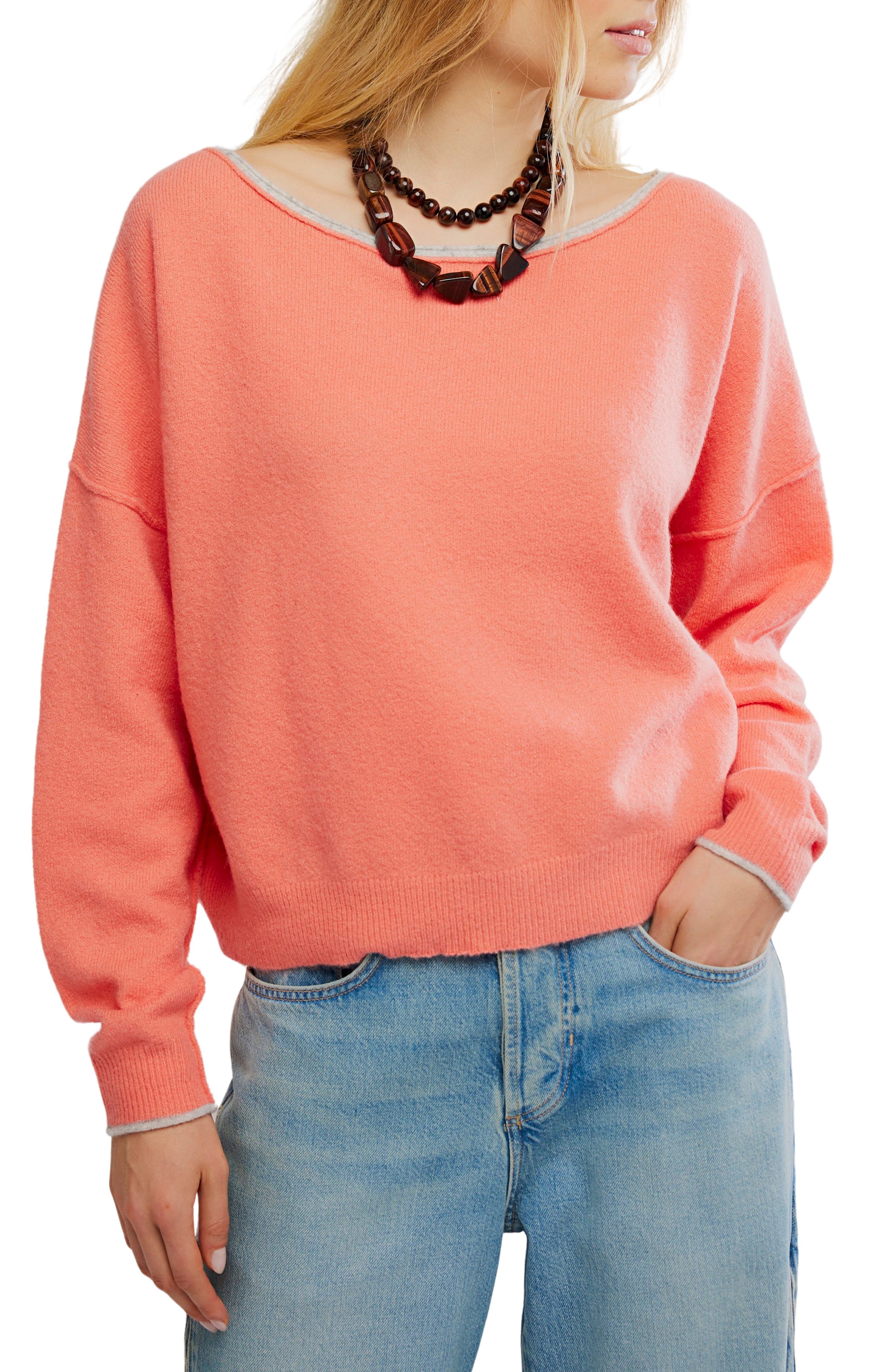 Free People See Me Bateau Neck Sweater