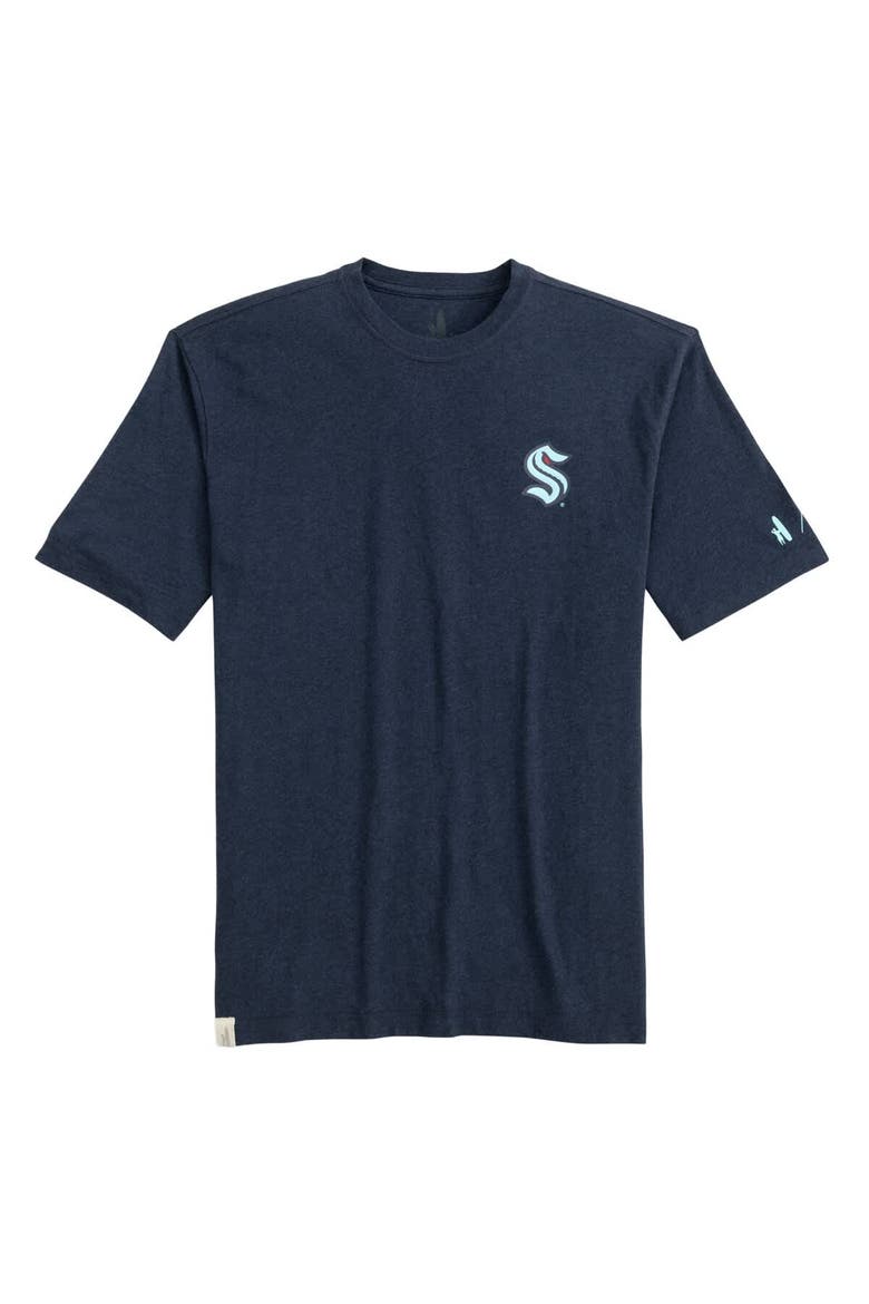Men's johnnie-O Navy Seattle Kraken Heathered Spencer T-Shirt, Alternate, color, Navy