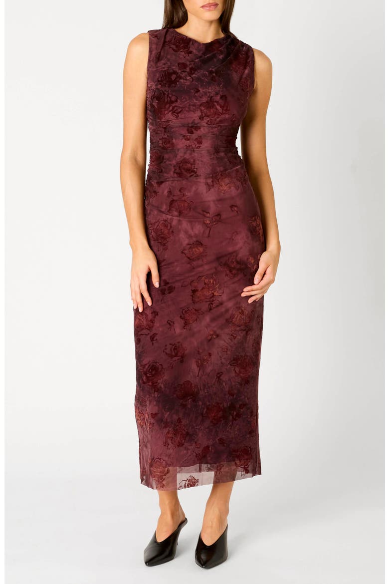 Reese Sleeveless Maxi Dress, Main, color, BERRY