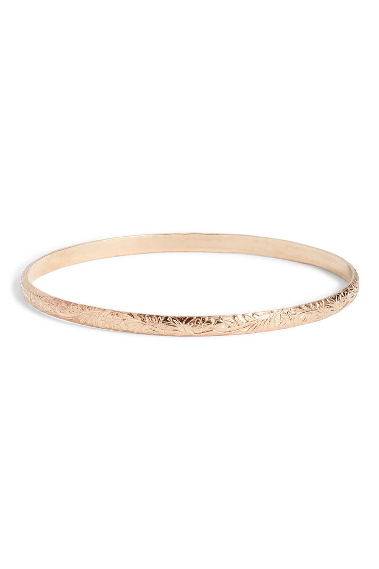 Flora Bangle, Main, color, GOLD FILL