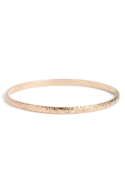 Nashelle Flora Bangle In Gold Fill