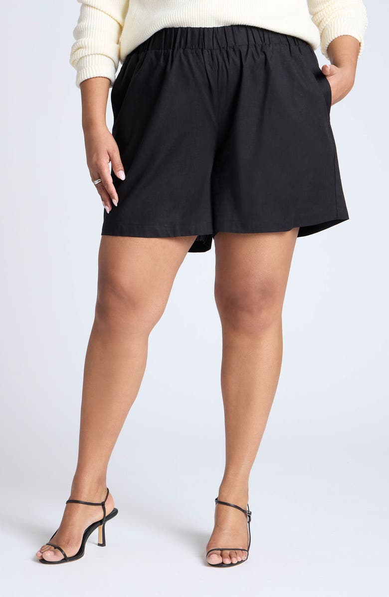 ELOQUII Easy Pull-On Shorts, Main, color, 