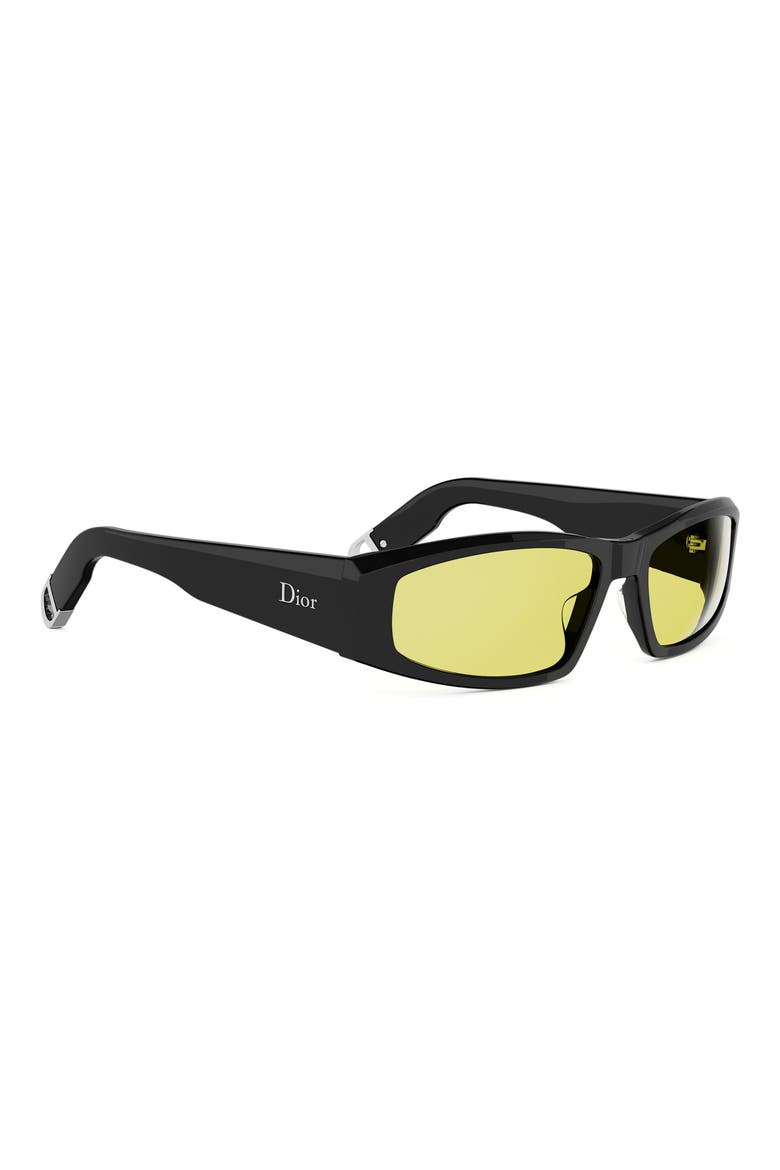 DiorSymbol S1I 59mm Geometric Sunglasses, Alternate, color, BLACK/ OTHER / BROWN