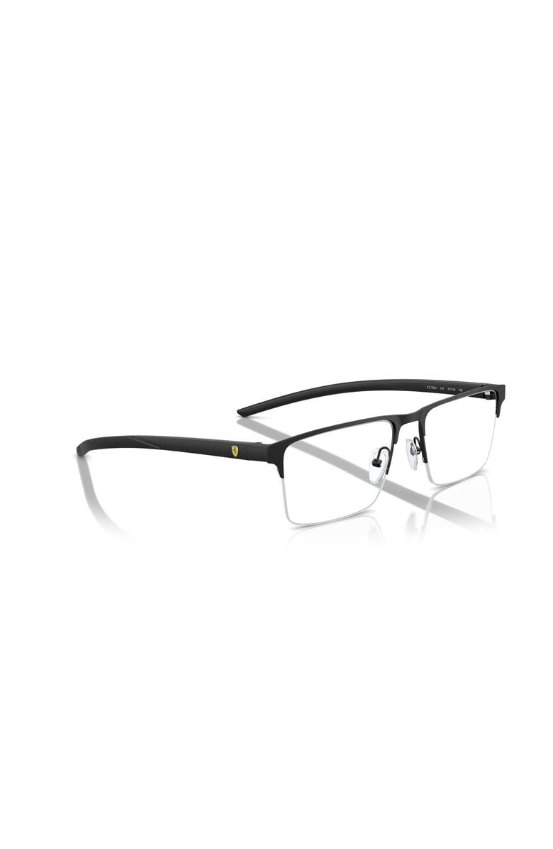 Scuderia Ferrari 55mm Rectangle optical glasses, Alternate, color, Black