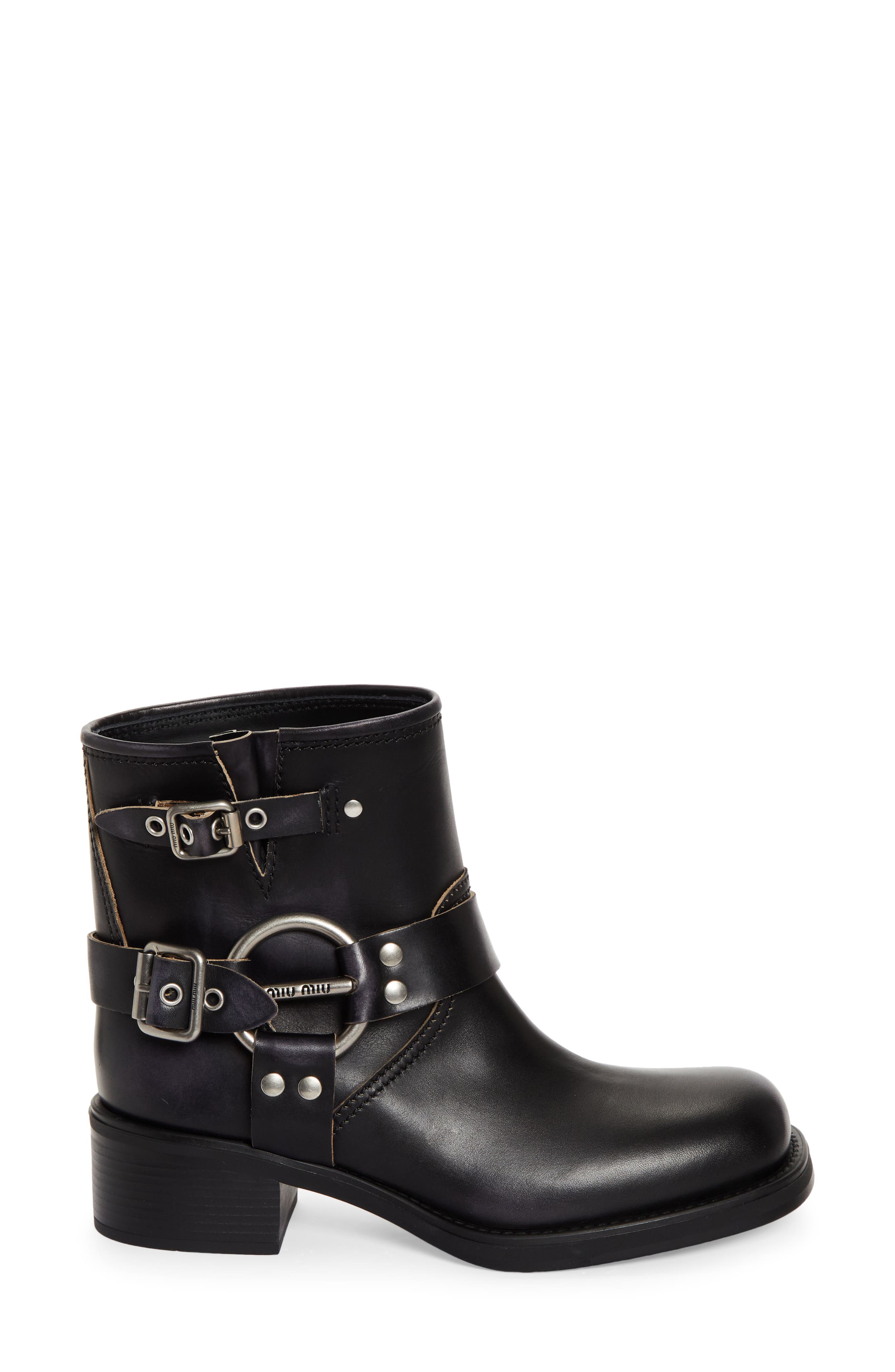 Miu Miu Harness Engineer Boot, Alternate, color, 