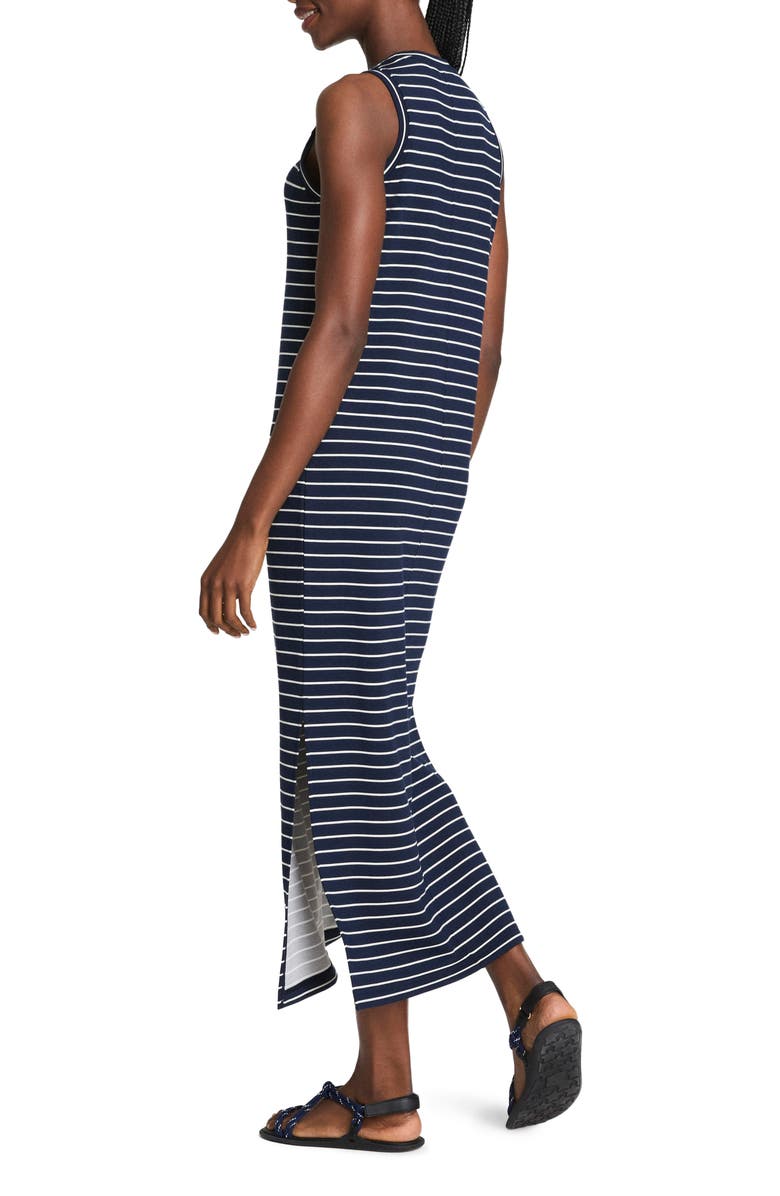SPANX<sup>®</sup> AirEssentials<sup>®</sup> Stripe Sleeveless UPF 50+ Tank Maxi Dress, Alternate, color, Navy Crew Stripe