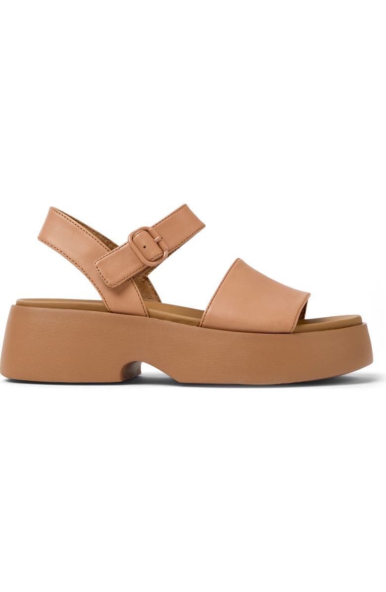 Camper Tasha Platform Sandal, Alternate, color, Nude/ Beige