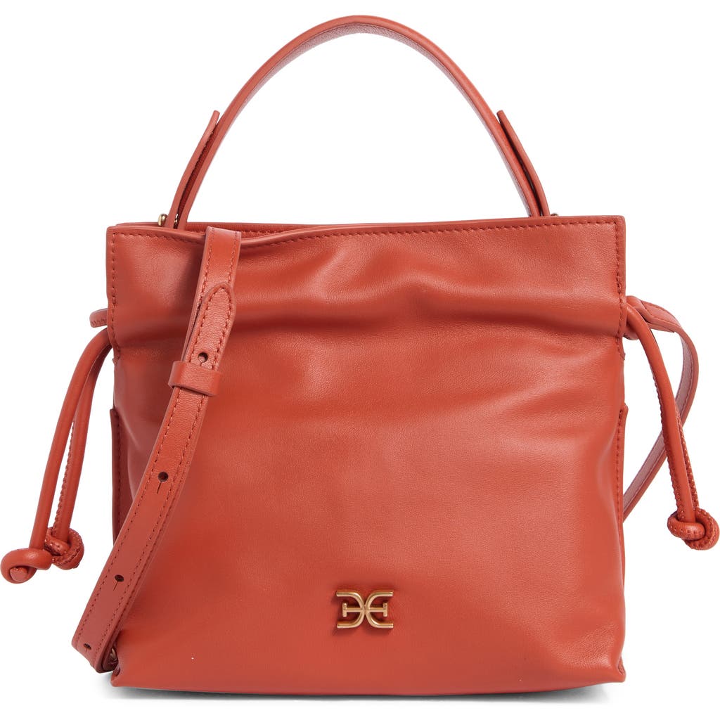 Sam Edelman Marilyn Drawstring Crossbody Bag In Orange