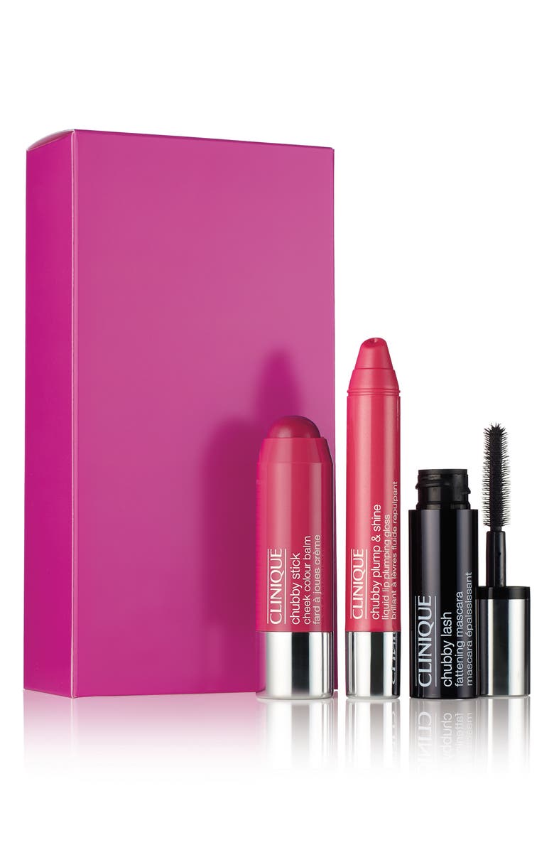 Clinique Travel Size Chubby Stick Sampler Set, Main, color,