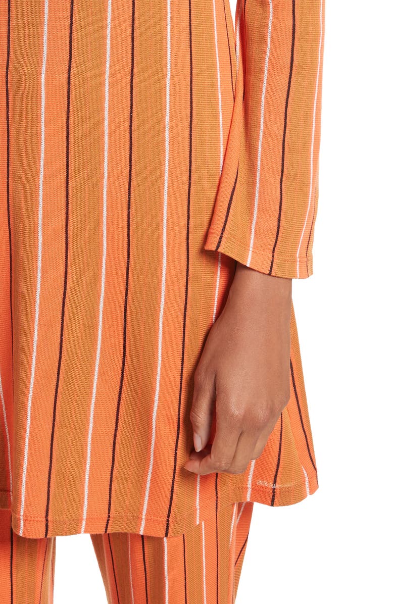 Simon Miller Capo Metallic Stripe Knit Tunic Dress, Alternate, color, 