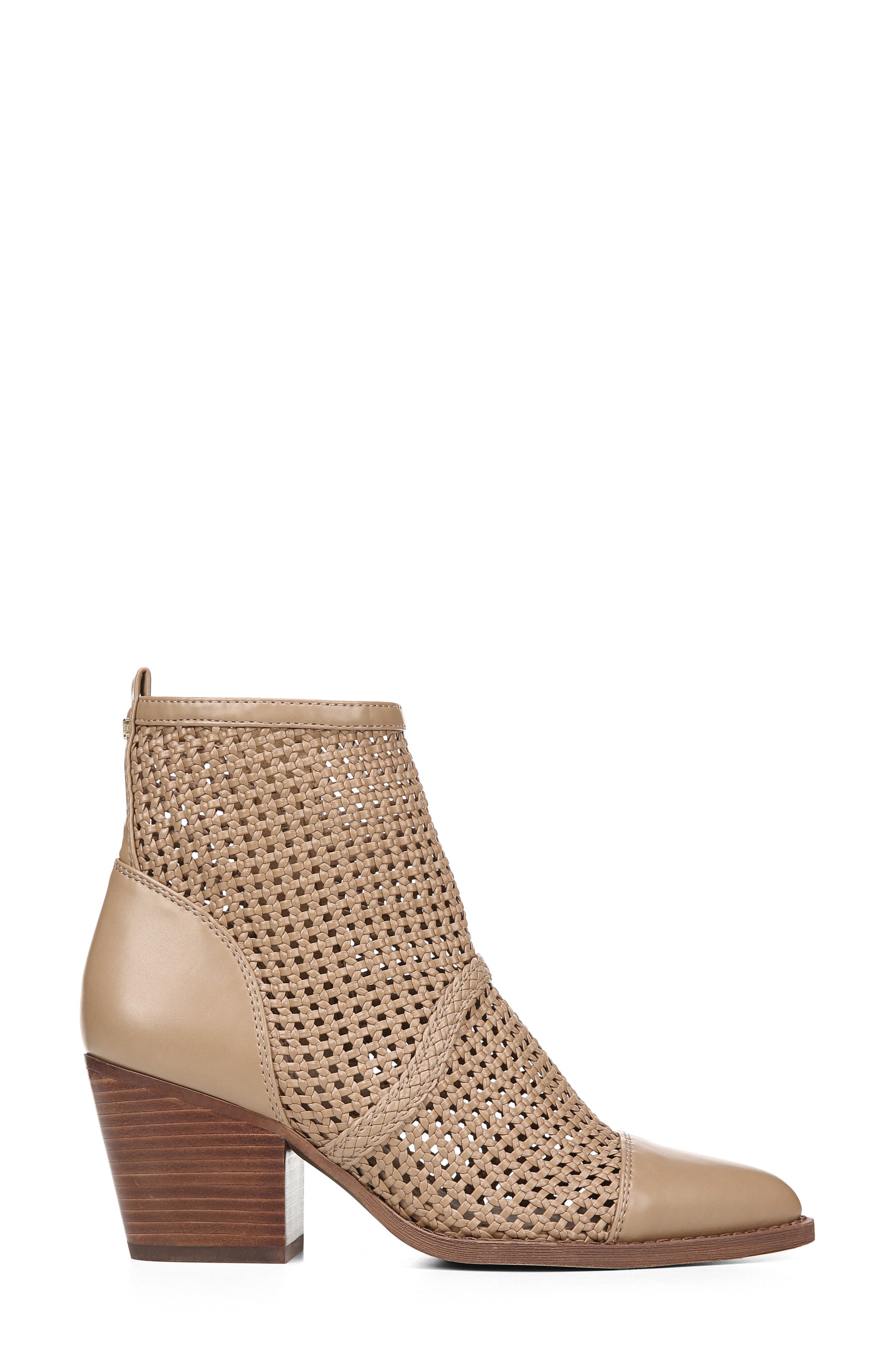 Sam Edelman Elita Woven Cap Toe Bootie, Alternate, color, 