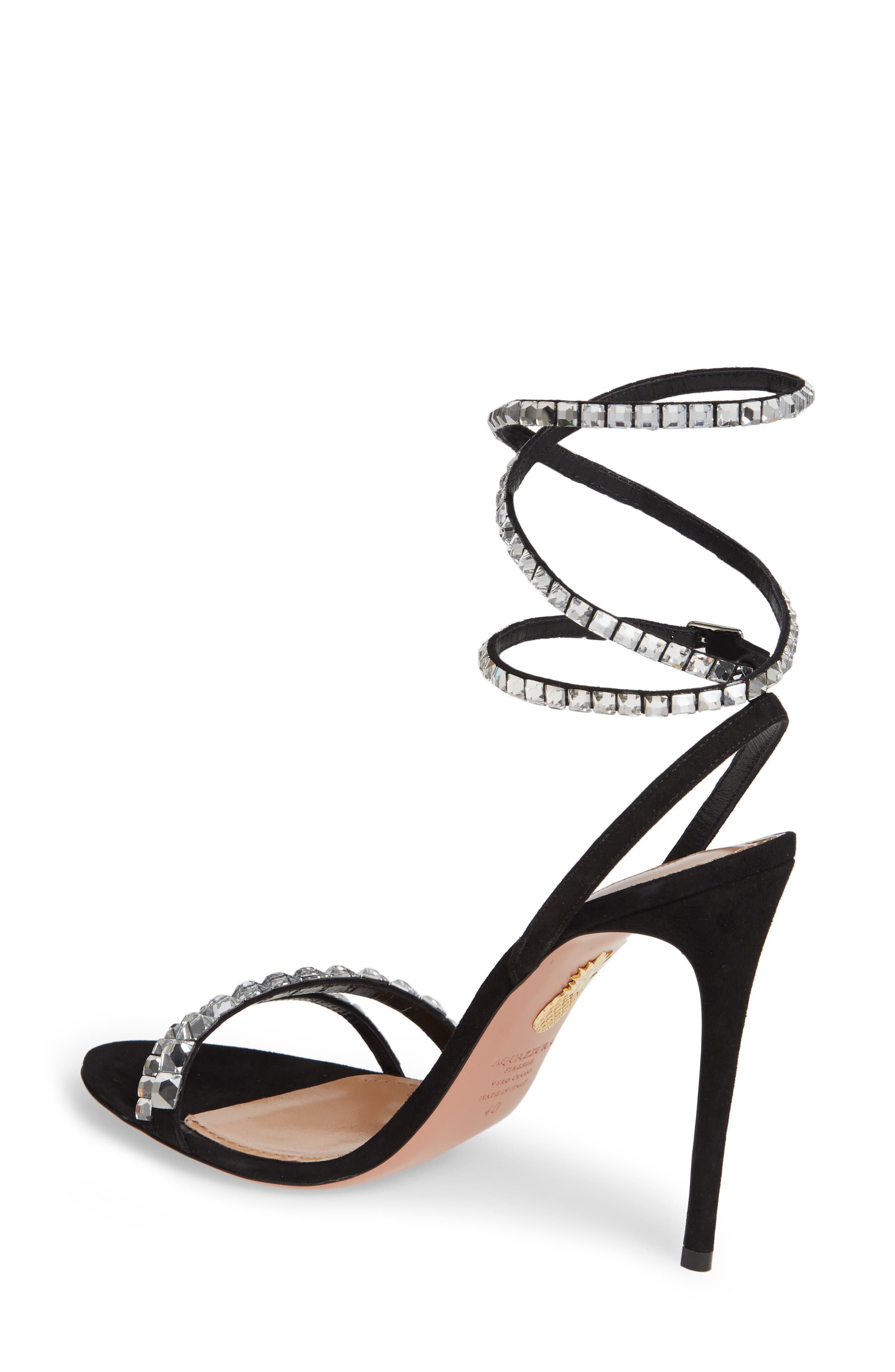 Aquazzura So Vera Ankle Wrap Sandal, Alternate, color, 