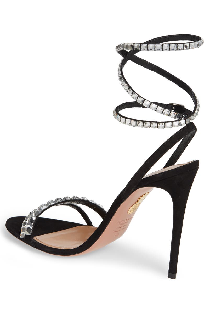 Aquazzura So Vera Ankle Wrap Sandal, Alternate, color,