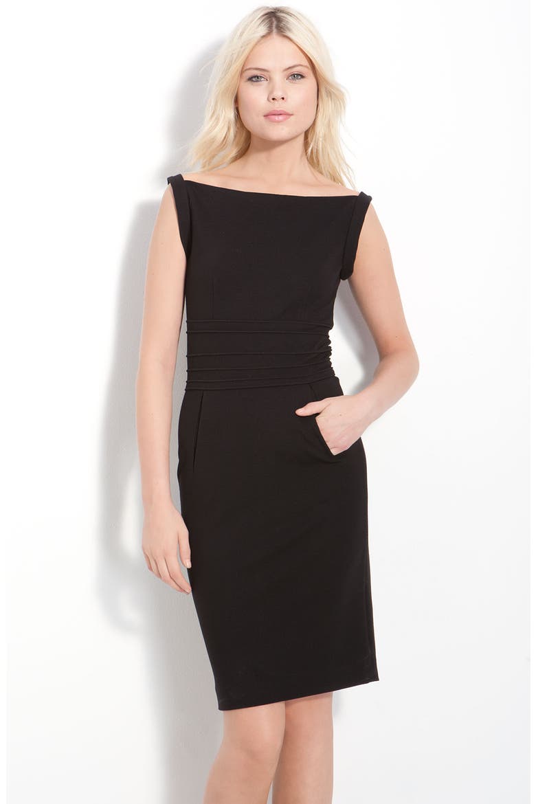 'Kimmie' Sheath Dress, Main, color, BLACK