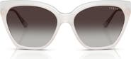 VOGUE 57mm Polarized Gradient Cat Eye Sunglasses