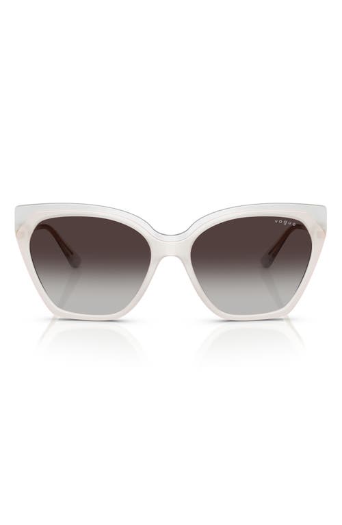 Vogue 57mm Polarized Gradient Cat Eye Sunglasses