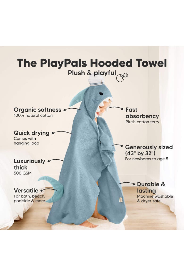 PlayPals Hooded Towel, Alternate, color, Skipper
