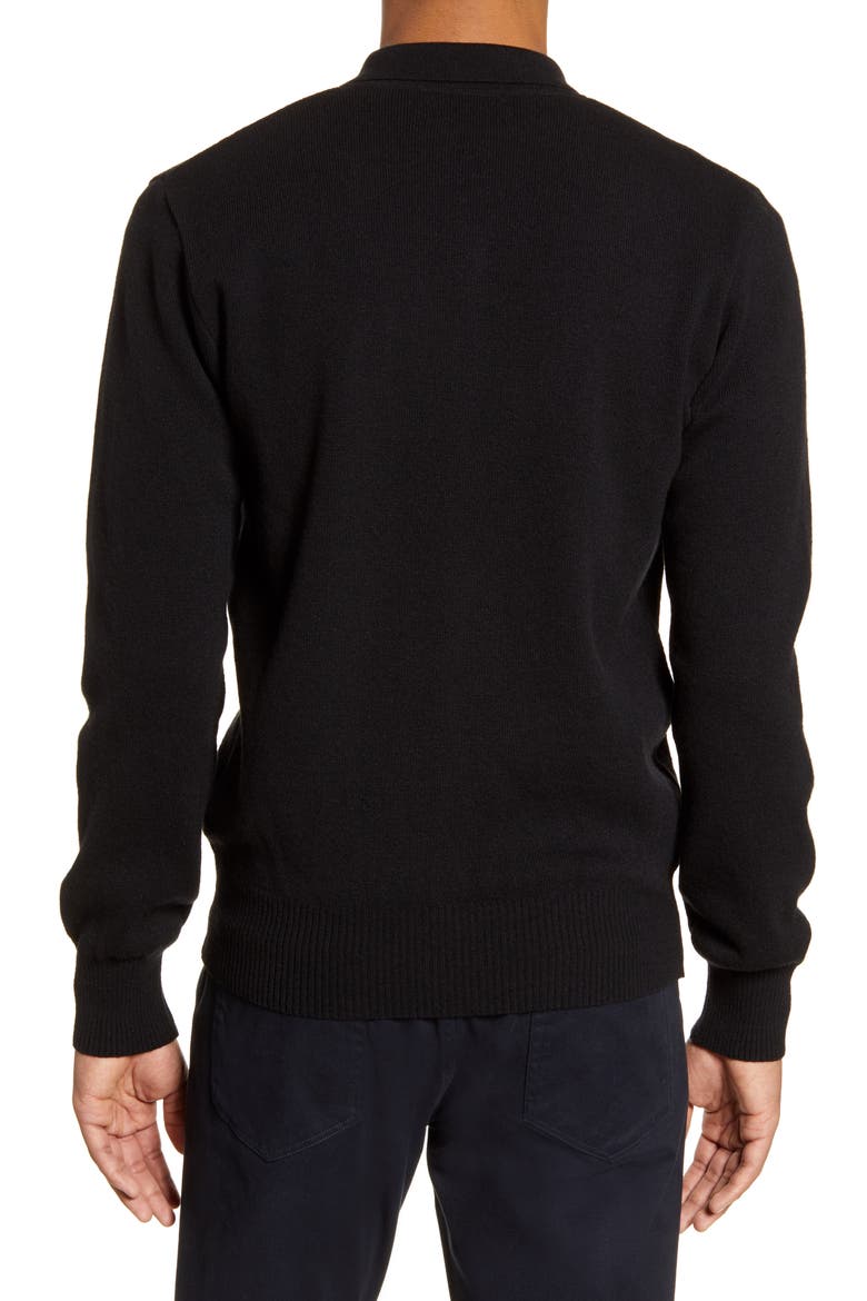 Roxwell Knit Wool Jacket, Alternate, color, MILLS BLACK