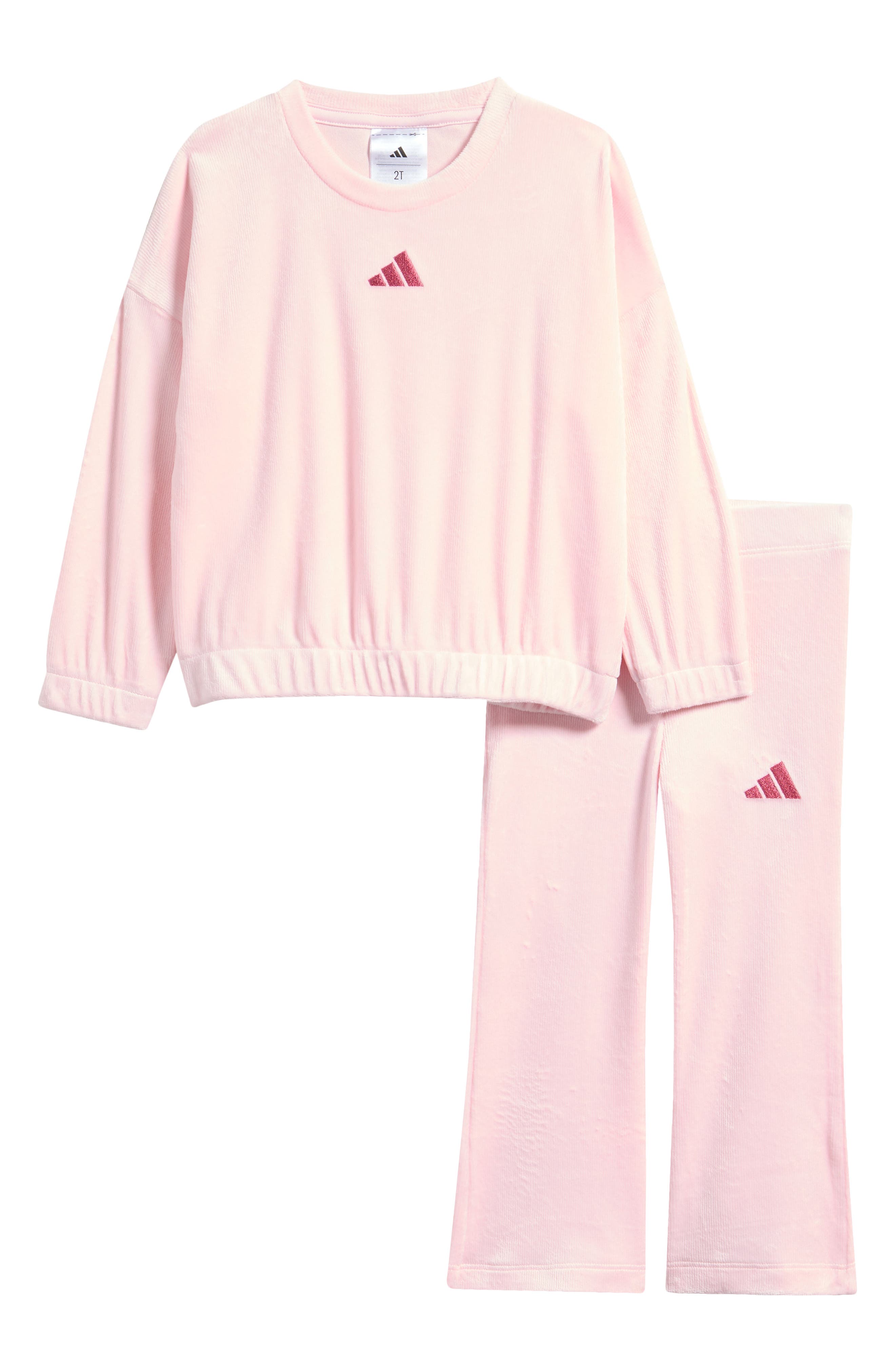 Kids' Velour Sweatshirt and Flared Pants Set