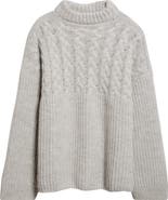 Cecilie Bahnsen Belinda Mixed Stitch Wool & Alpaca Sweater