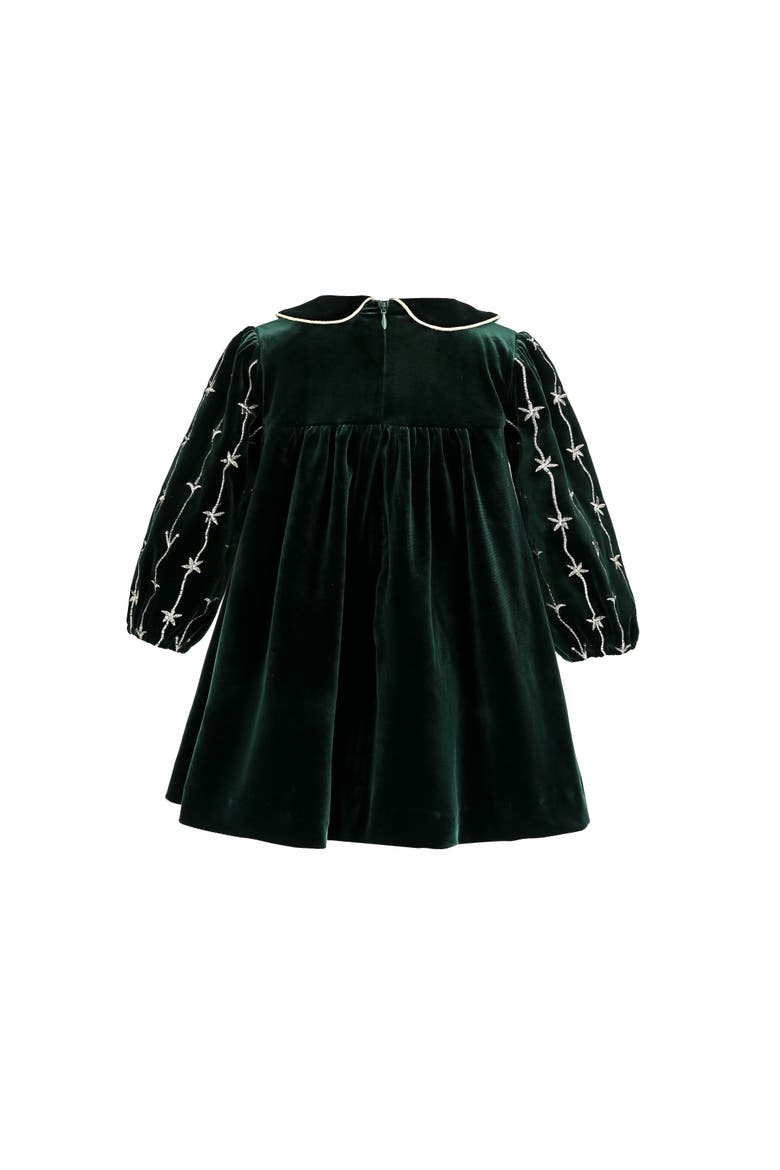 Velvet Dress, Alternate, color, Green