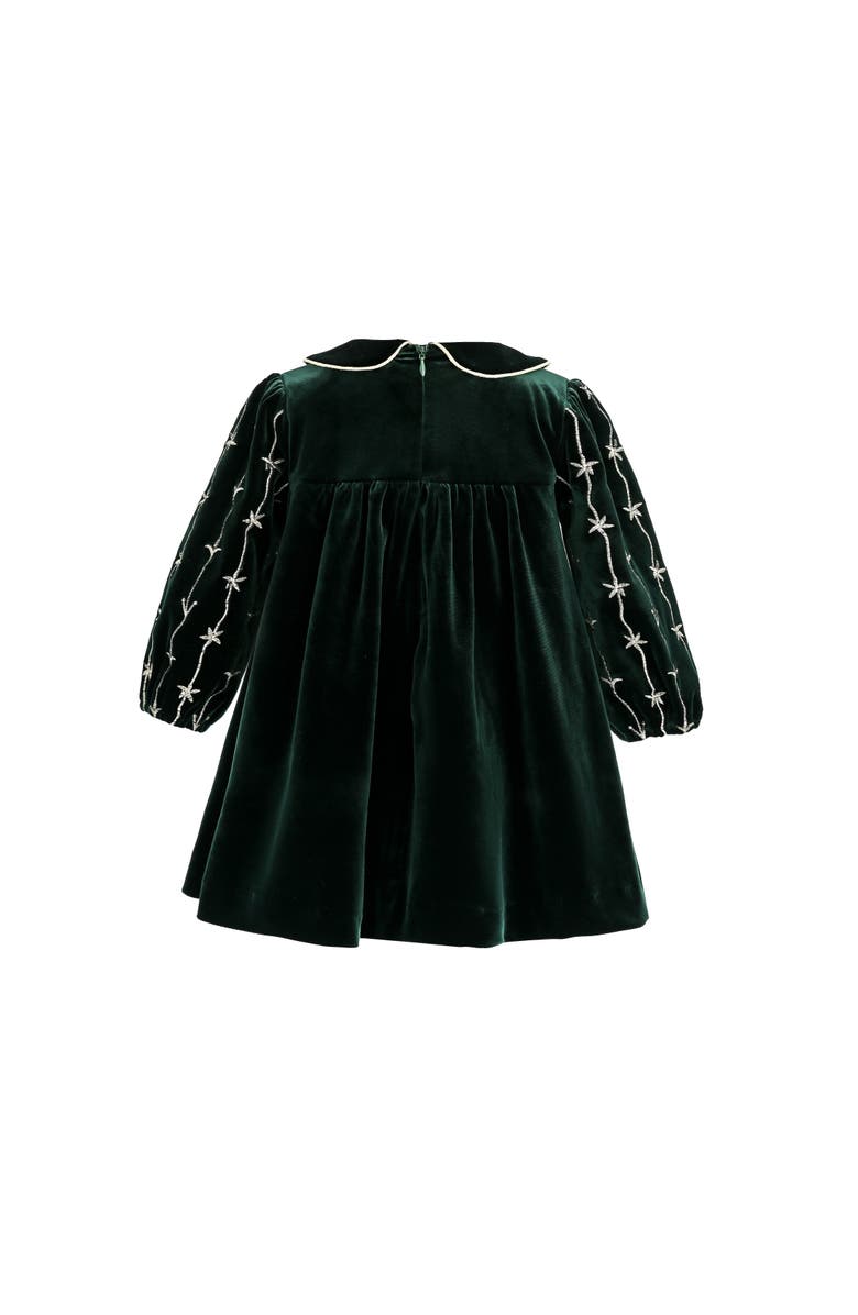 Tulleen Velvet Dress, Alternate, color, Green