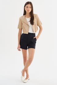 LAMARQUE Kirsi | Cropped Biker Jacket
