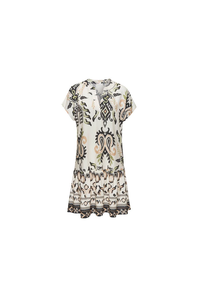 Women's Flounce Hem Shift Dress, Alternate, color, Sand Khaki