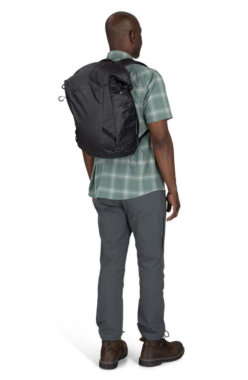Osprey Transporter 22-liter Zinch Backpack In Raven Black/black
