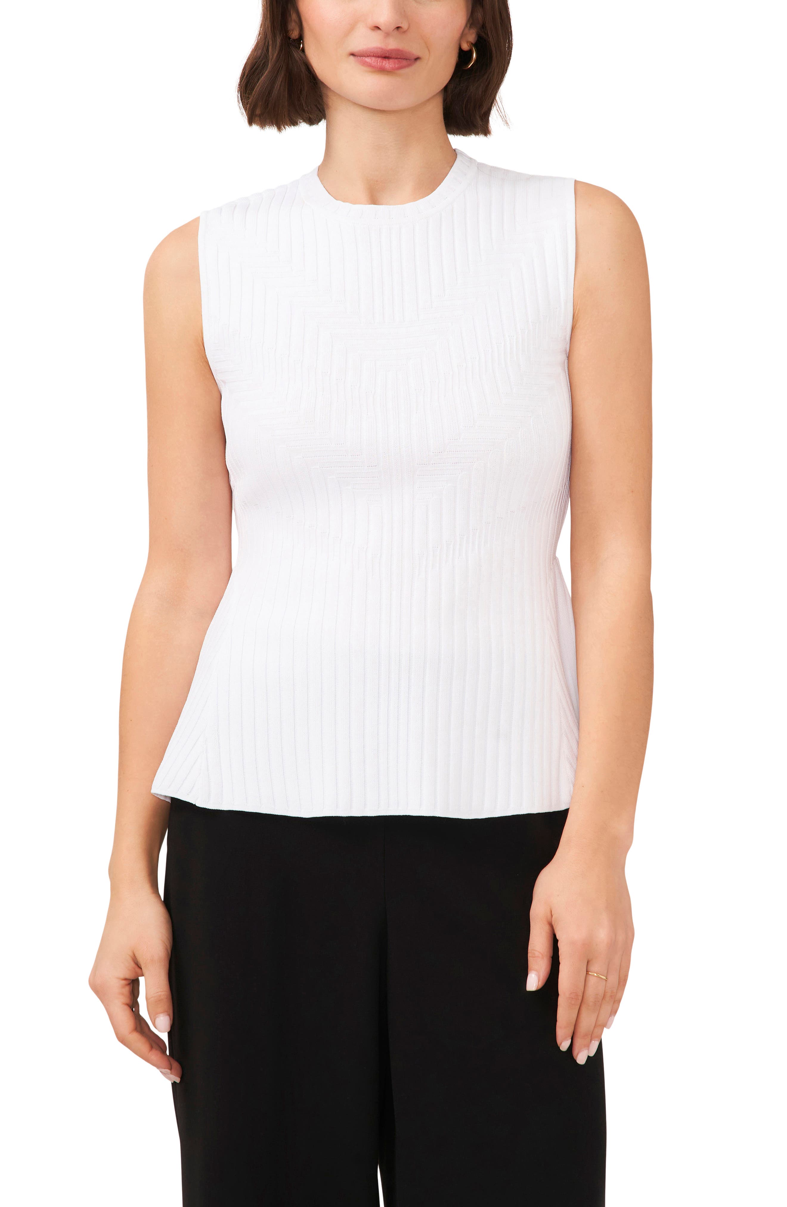 Sleeveless Peplum Sweater