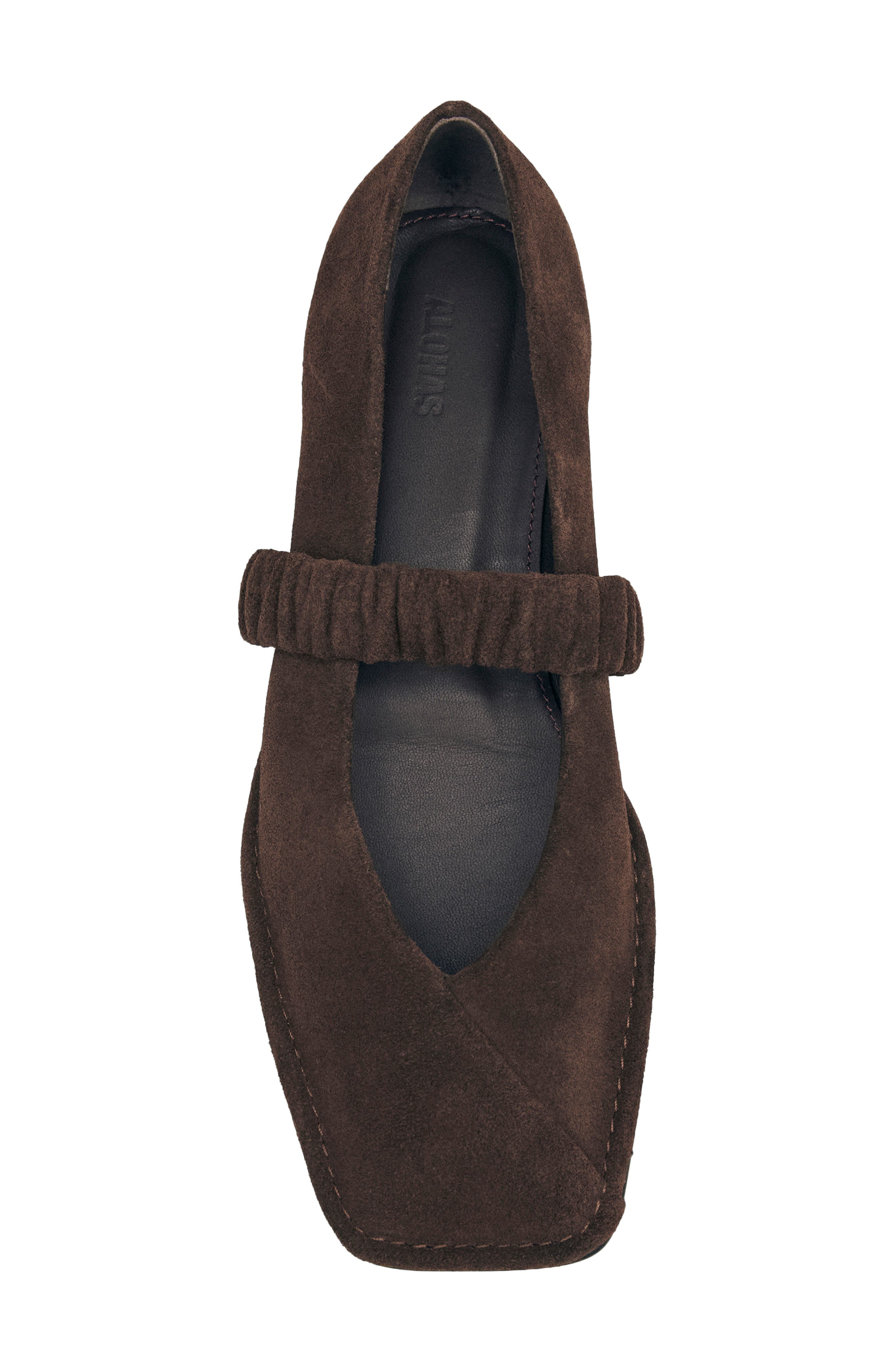 Lautan Square Toe Mary Jane Flat, Alternate, color, BROWN