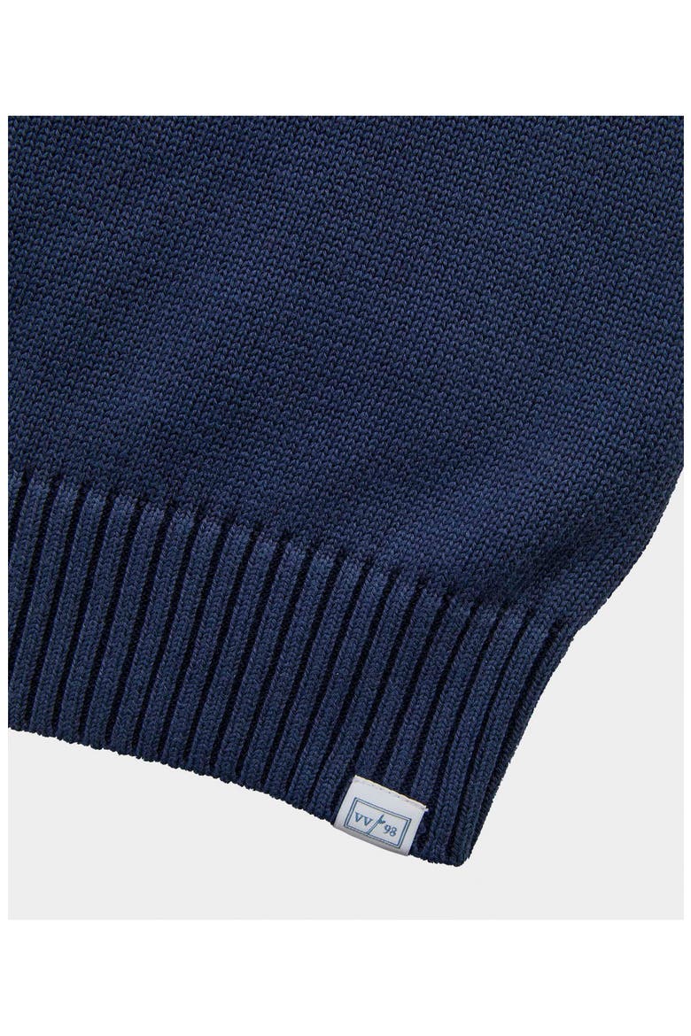 Folly Crewneck Cotton Sweater, Alternate, color, NAUTICAL NAVY
