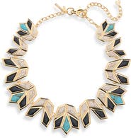 Lele Sadoughi Stone Lotus Necklace