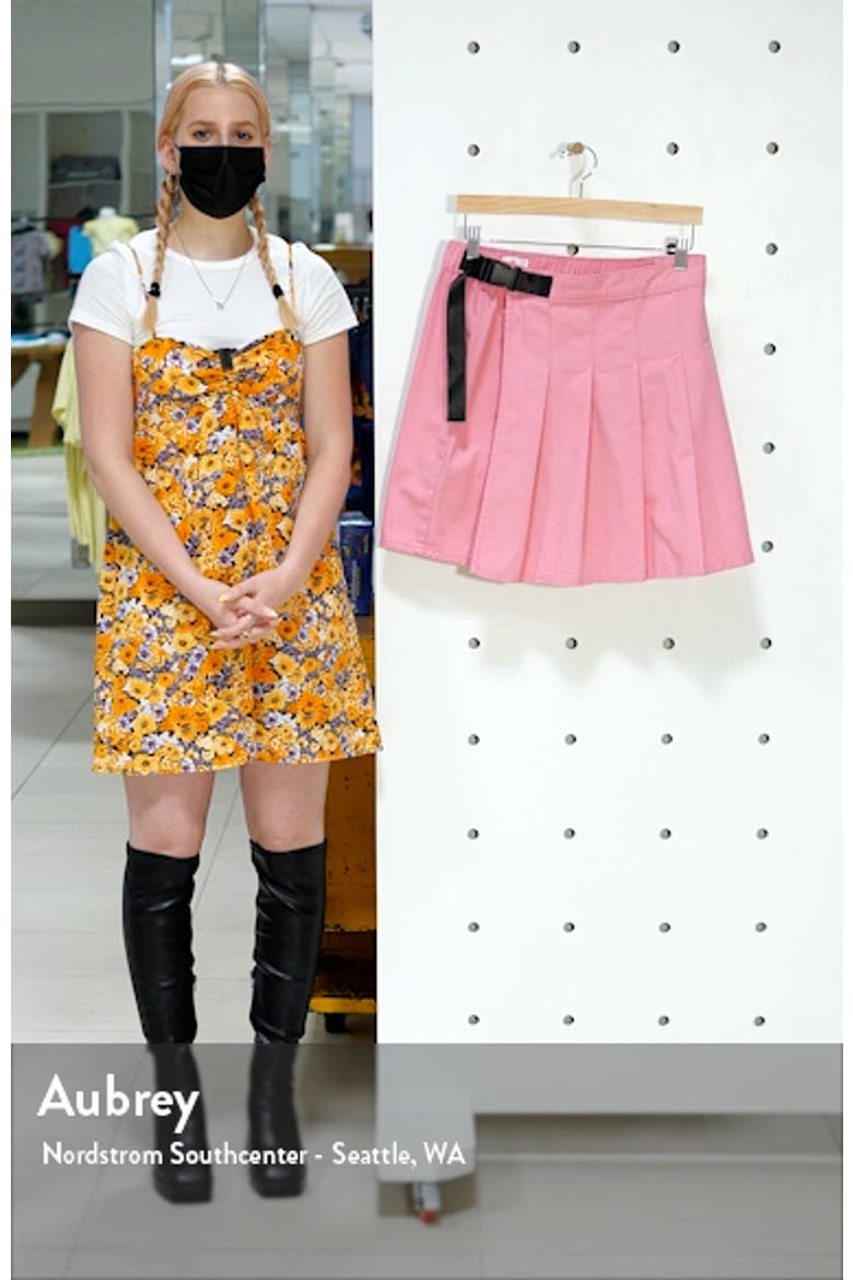 Pride Gender Inclusive Pleated Cotton Twill Skirt video