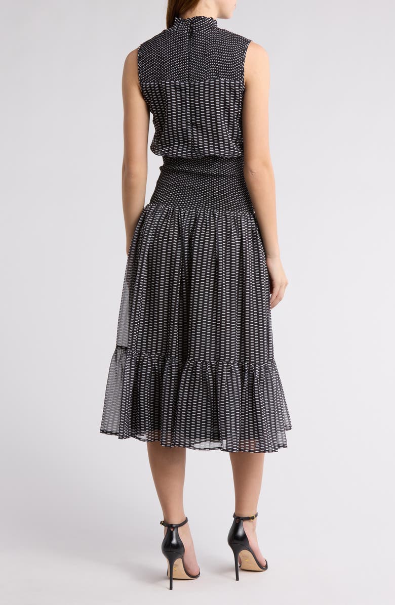 AREA STARS Smocked Fit & Flare Midi Dress, Alternate, color, 