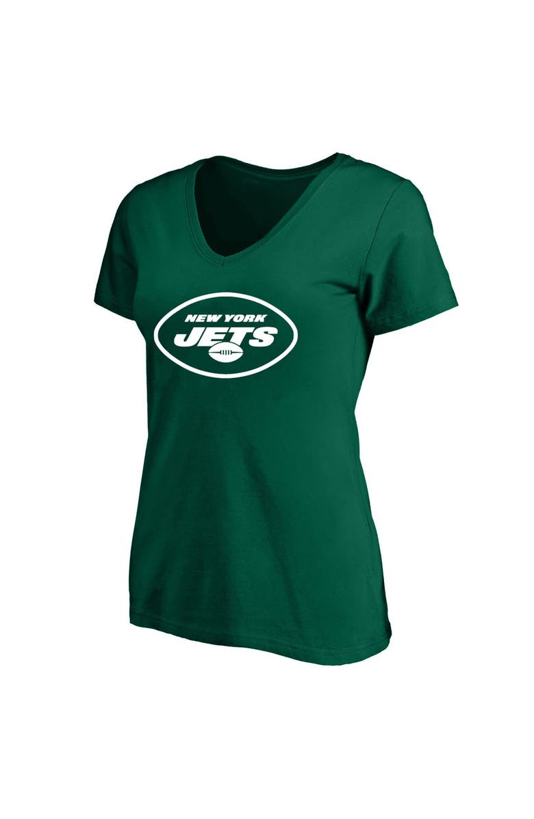 FANATICS Women's Aaron Rodgers Green New York Jets Plus Size Fair Catch Name & Number V-Neck T-Shirt, Alternate, color, 