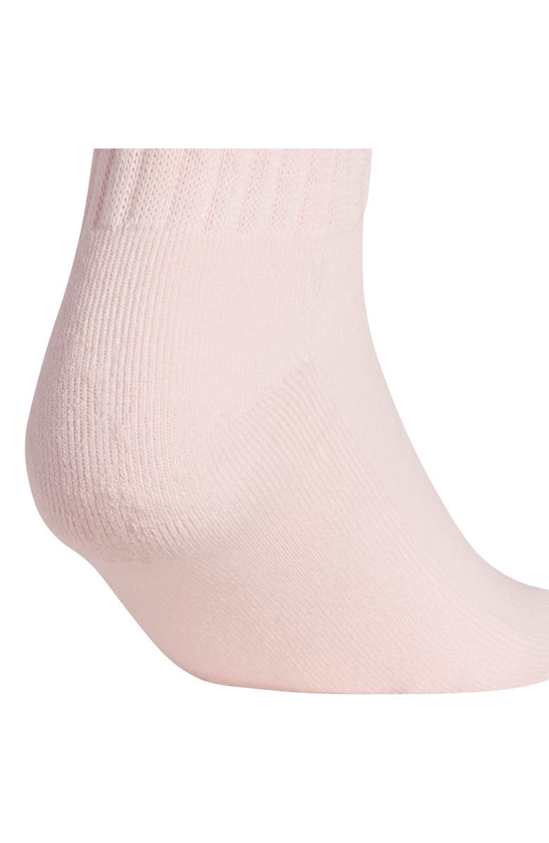 adidas Gender Inclusive Assorted 3-Pack Scrunch Crew Socks, Alternate, color, Sandy Pink/ Off White/ Black