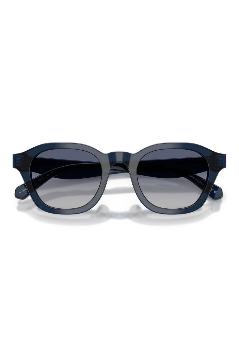 48mm Phantos Sunglasses, Alternate, color, TRANSPARENT BLUE / BLUE