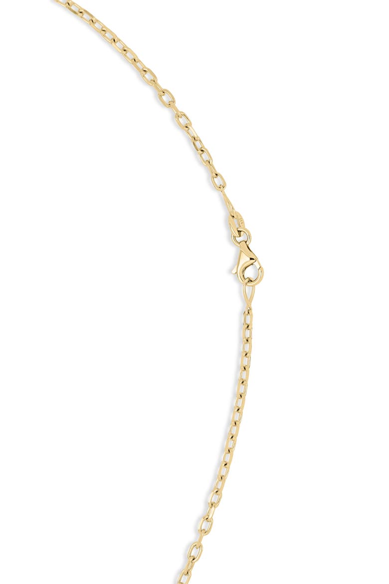 14k Gold Citrine Pendant Necklace, Alternate, color, 14KY