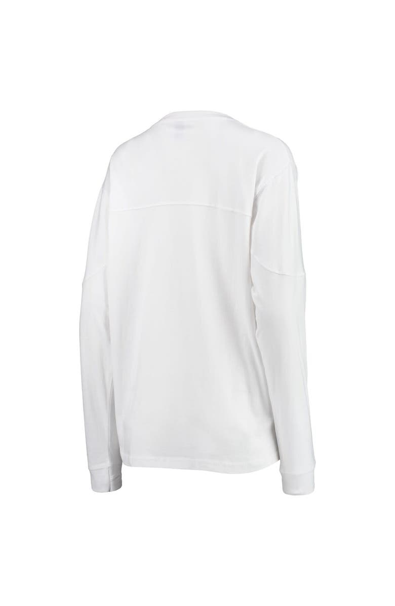 PRESSBOX Women's Pressbox White Rutgers Scarlet Knights Edith Long Sleeve T-Shirt, Alternate, color, 