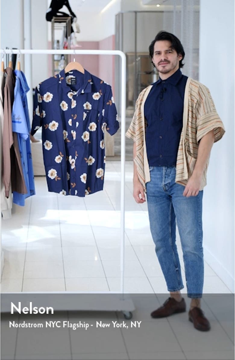 Botanical Short Sleeve Button-Up Shirt, sales video thumbnail