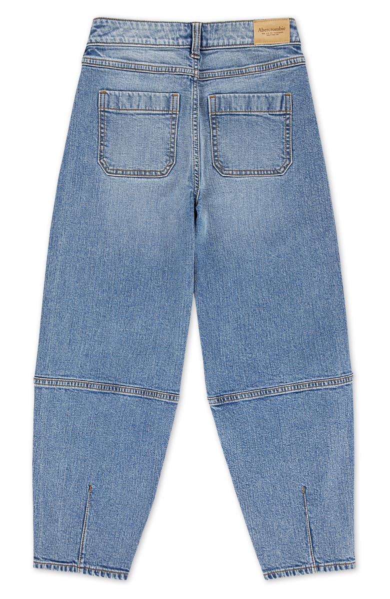 abercrombie kids Kids' High Waist Balloon Jeans, Alternate, color, Blue