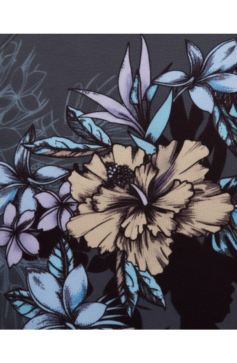 Lords of Harlech Exotic Floral Mens Printed Zip Jacket, Alternate, color, Exotic Floral Black