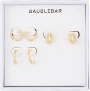 BaubleBar For the Rotation Set of 3 Assorted Hoop Earrings