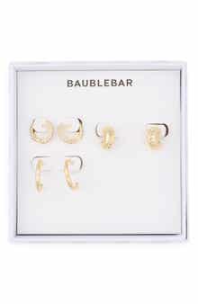 BaubleBar For the Rotation Set of 3 Assorted Hoop Earrings