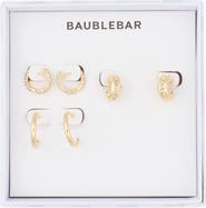 BaubleBar For the Rotation Set of 3 Assorted Hoop Earrings